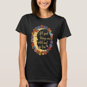 Hippie Flower Peace Kärlek Lycklig Soul 2 T Shirt
