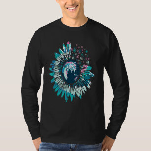 Hippie Flower Peace Kärlek Lycklig Soul 5 T Shirt