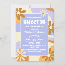 Hippie Flower Retro Groovy Funky Färglös sötsak 16