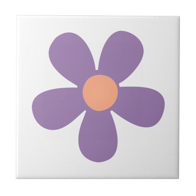 Hippie Flower Tile Kakelplatta (Framsidan)