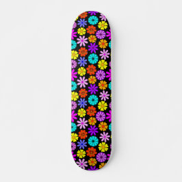 Hippie Flowers Mini Skateboard Bräda 18,5 Cm