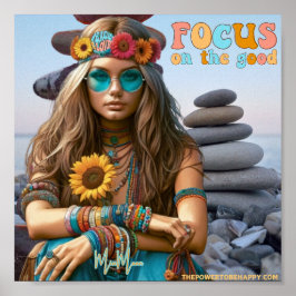 HIPPIE FOKUS PÅ POSTER BRA