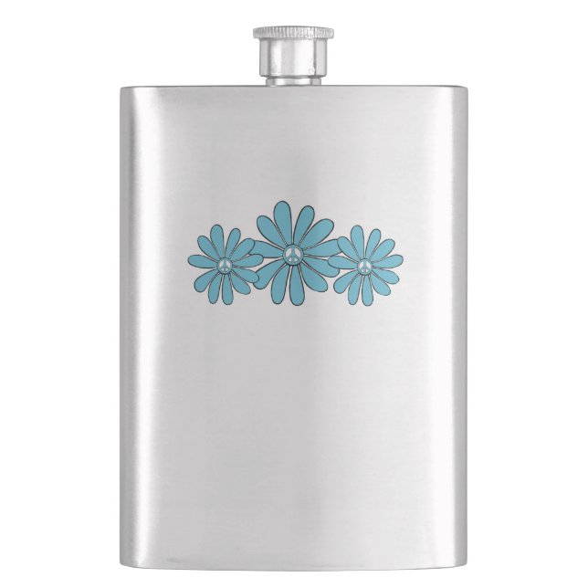 Hippie Fredstecken Flower Aqua Fickplunta (Framsidan)