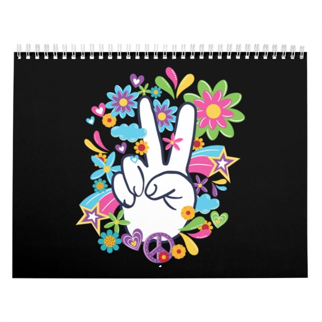 Hippie-Fredstecken Kalender (Omslag)