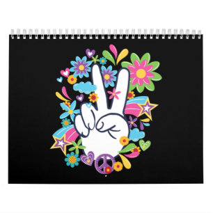 Hippie-Fredstecken Kalender