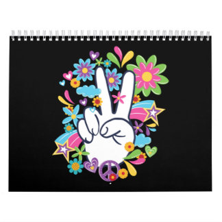 Hippie-Fredstecken Kalender