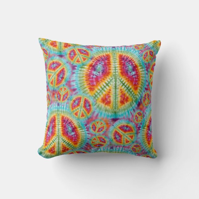 Hippie Fredstecken Pillow Kudde (Framsida)