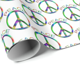 Hippie Fredstecken Rainbow Presentpapper