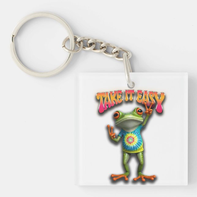 Hippie Frog Take it Easy Fun Colorful  (Framsidan)
