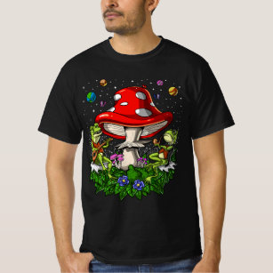 Hippie Frogs Mushroom Forest Psychedelic Natur F T Shirt