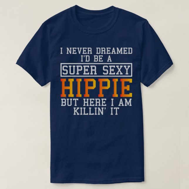 Hippie Funny Hippy Bohemian Saming T Shirt (Design framsida)