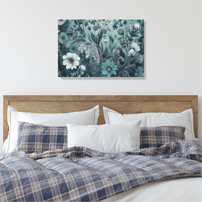 Hippie Garden Dreams Wall Art Canvastryck (Insitu (sovrum))