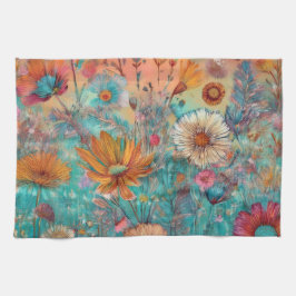 Hippie Garden Sunrise Kitchen Towel Kökshandduk