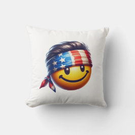 Hippie Glad Smiley Kudde