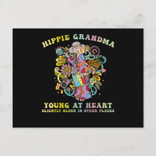 Hippie Grandma Vykort