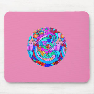 hippie groovy kärlek-rosa musmatta