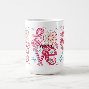 Hippie Groovy Kärlek Sign Thunder_Cove Kaffemugg
