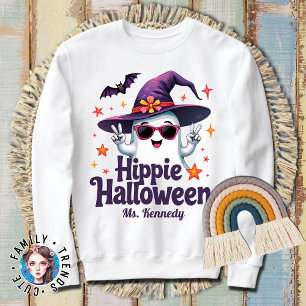 Hippie Groovy Spooky Season Halloween Costume T Shirt