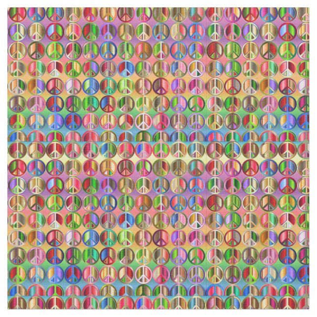 Hippie groovyThunder_Cove-fredssymboler Tyg (Närbild)