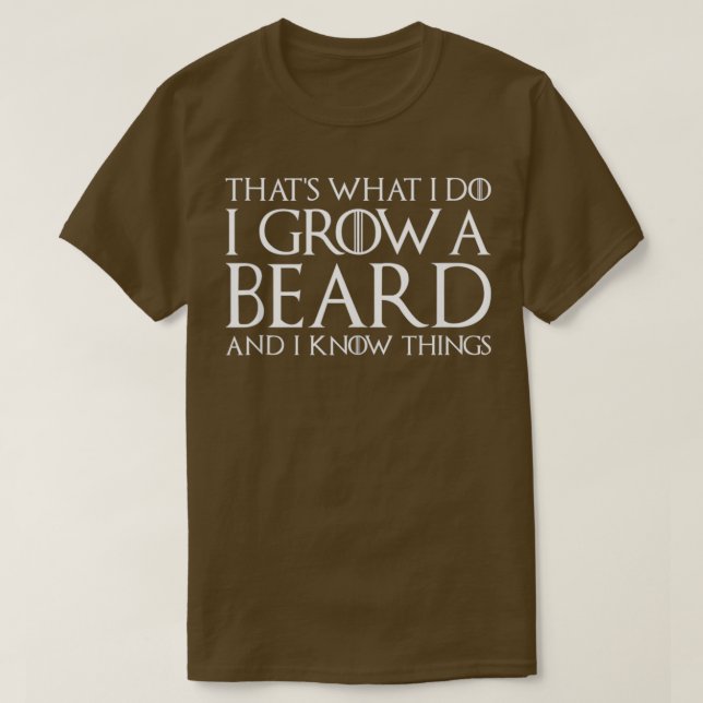 Hippie Grow Beard Know Sak Manar Pappa Grandpa T Shirt (Design framsida)