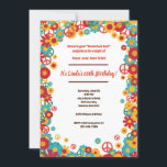 Hippie-gruppinbjudan Inbjudningar<br><div class="desc">Den är tillbaka till 70-talet med den här blomsterinbjudan med en vit bakgrund och en röd, teal och gult ram av blommor och fredstecken.Broschyr-vektor skapat med freepik - www.freepik.com). () Kortet är enkelt att anpassa med text, teckensnitt, teckensnitt, färg, pappra formalternativ och val av sex pappra typer.() Inte exakt vad...</div>