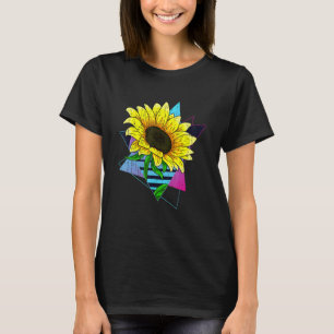 Hippie Gult Flower 80s Vaporwave Aesthetic Sunf T Shirt