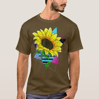Hippie Gult Flower Älskare 80 s Vaporwave Aestheti T Shirt