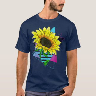 Hippie Gult Flower Älskare 80 s Vaporwave Aestheti T Shirt