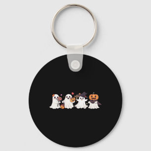 Hippie Halloween Cute Ghost Boo Spooky Season Pump Nyckelring