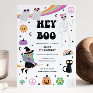 Hippie Halloween fest-inbjudan Inbjudningar