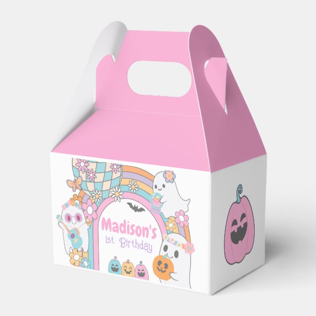 Hippie Halloween Gable Box Presentaskar (Framsidan Sidan)