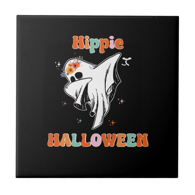 Hippie halloween kakelplatta (Framsidan)