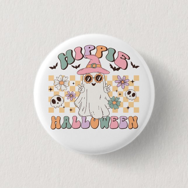 Hippie Halloween Knapp (Framsida)