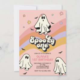 Hippie Halloween Kuslig Ettårs Födelsedagsinbjudan Inbjudningar