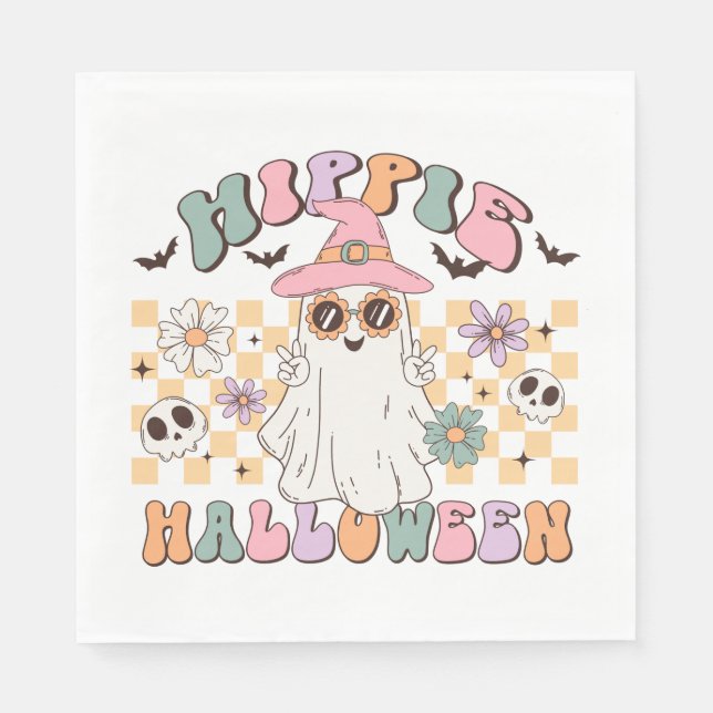 Hippie Halloween Pappersservett (Framsidan)