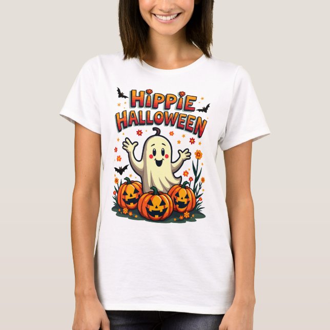 Hippie Halloween T Shirt (Framsida)