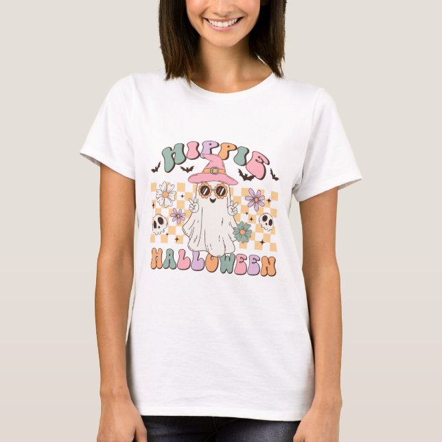 Hippie Halloween T Shirt (Framsida)