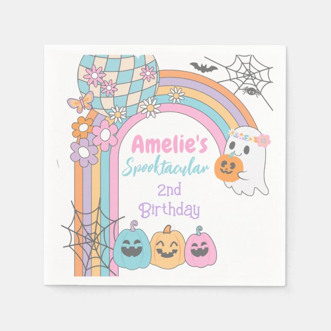 Hippie Hallowen  Pappersservett (Framsidan)