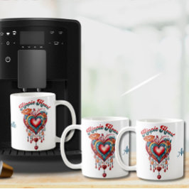 Hippie Heart Coffee 11 oz Mugg