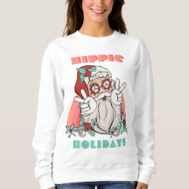 Hippie Helgdagars jul Groovy Jultomten T Shirt