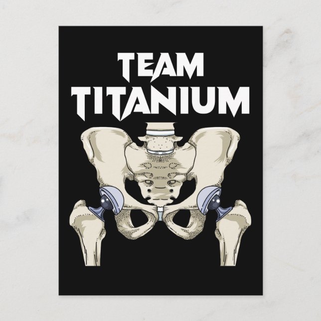 Hippie Hip-ersättning för återfinnande av kirurgi Vykort (Framsida)