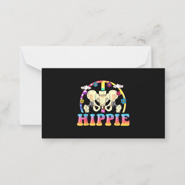 Hippie Hip Replacement Joint Surgery Funny Anteckningskort (Framsida)