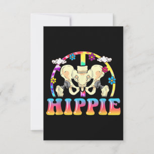Hippie Hip Replacement Joint Surgery Funny Anteckningskort
