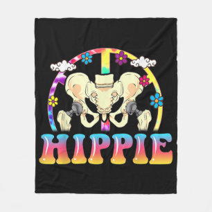 Hippie Hip Replacement Joint Surgery Funny Fleecefilt