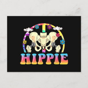 Hippie Hip Replacement Joint Surgery Funny Helg Vykort