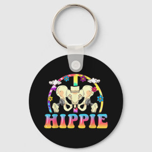 Hippie Hip Replacement Joint Surgery Funny Nyckelring