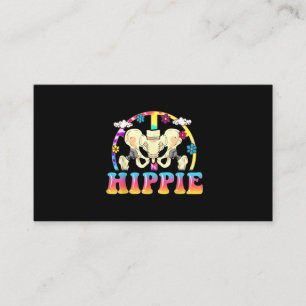 Hippie Hip Replacement Joint Surgery Funny Visitkort
