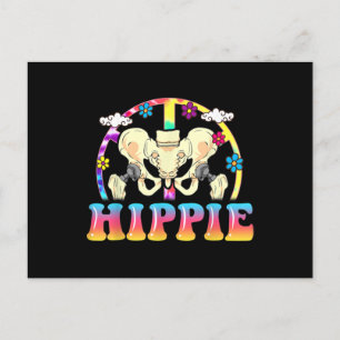 Hippie Hip Replacement Joint Surgery Funny Vykort