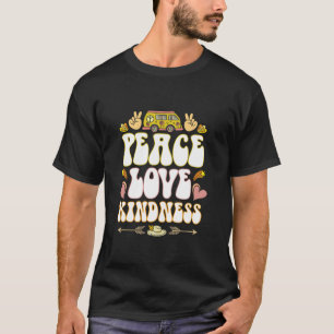 Hippie Hippies Peace Kärlek Kindness Retro Costume T Shirt