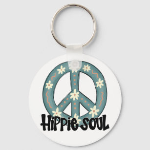 Hippie Hippy Soul Fredstecken Nyckelring